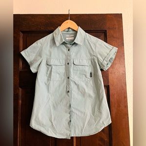 Columbia pale mint green button up hiking shirt - Size XS
